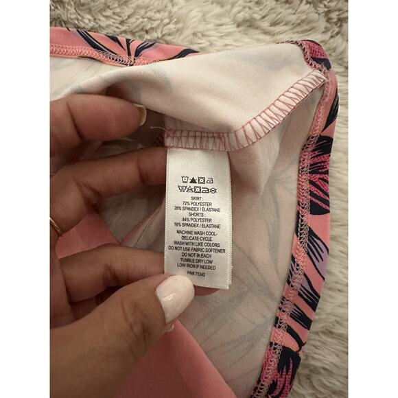 Tommy Bahama Women’s Golf Tennis Skort Size Large Stretch UPF 50 Pink Print - Picture 4 of 6